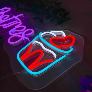 Foto 4 | Letrero Led Neón Postres+ Vaso De Fresa Luminoso Decorativo Negocio