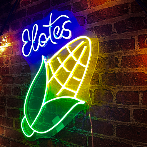 Foto 5 pulgar | Letrero Led Neón Elotes Negocio Decorativo Luminoso