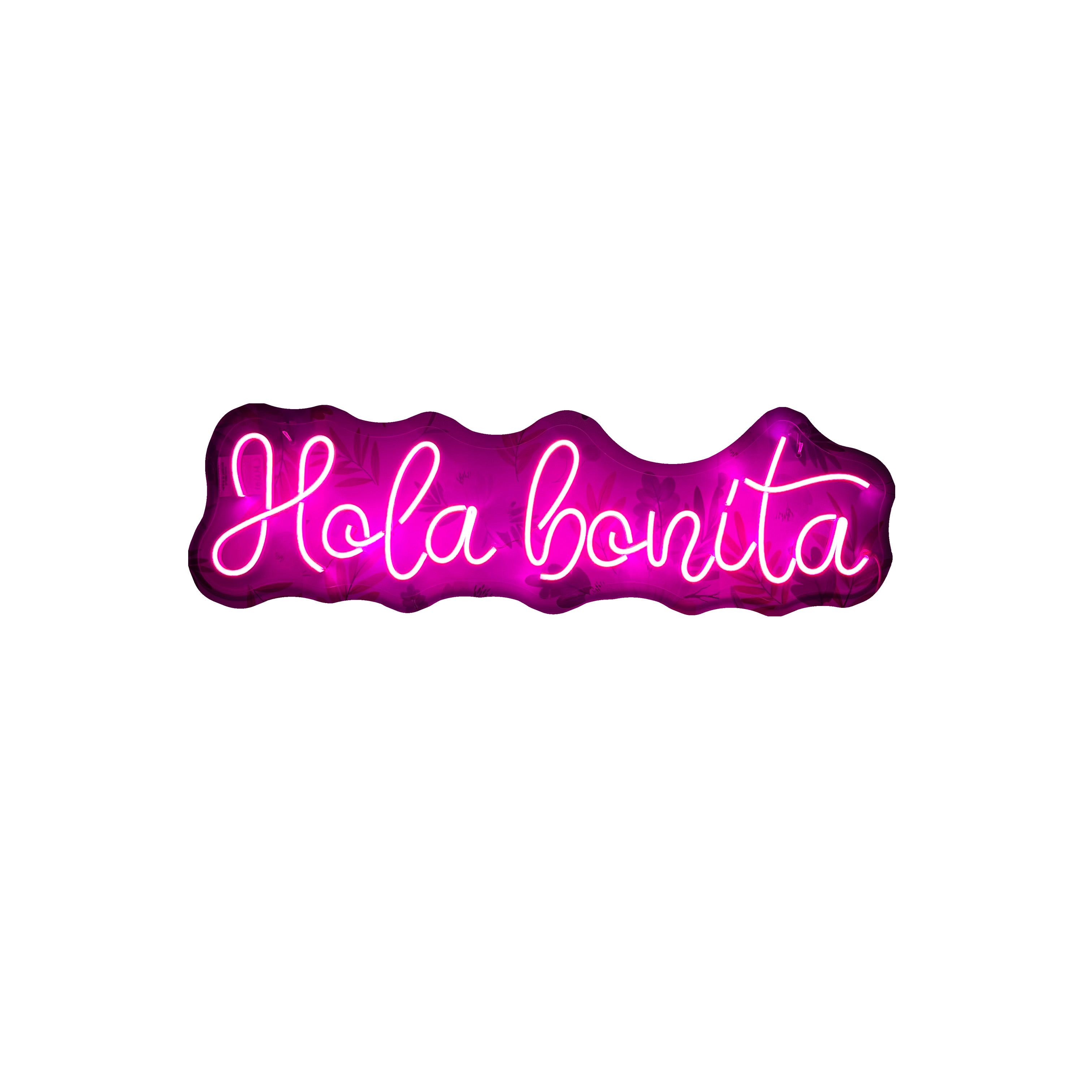 Foto 2 pulgar | Letrero Led Neón Hola Bonita Luminoso Negocio Decorativo