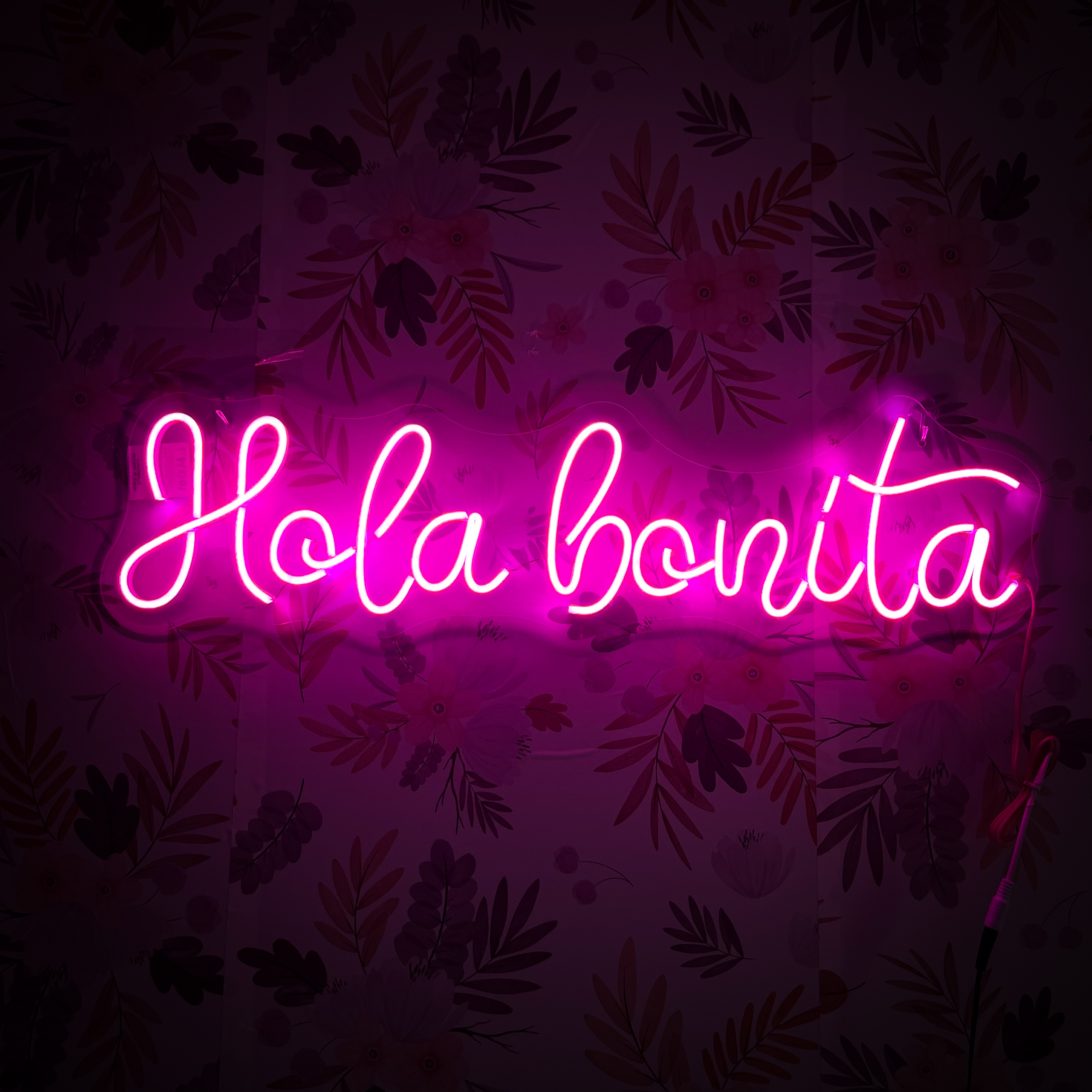 Foto 3 pulgar | Letrero Led Neón Hola Bonita Luminoso Negocio Decorativo