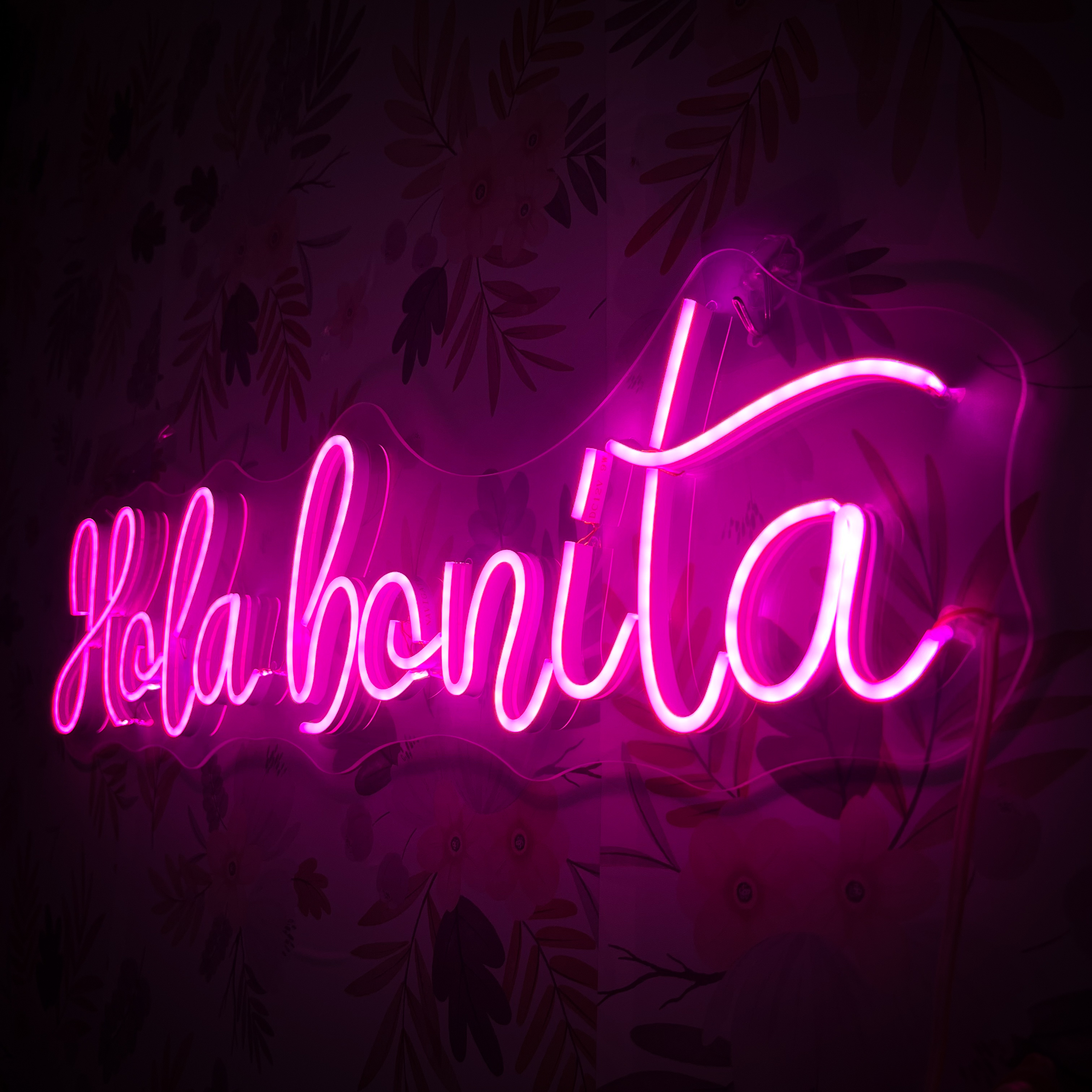 Foto 5 pulgar | Letrero Led Neón Hola Bonita Luminoso Negocio Decorativo