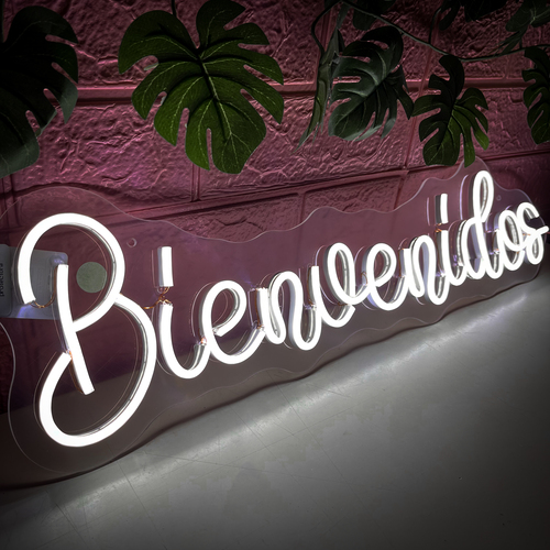 Foto 4 pulgar | Letrero Led Neón Bienvenidos Decorativo Luminoso