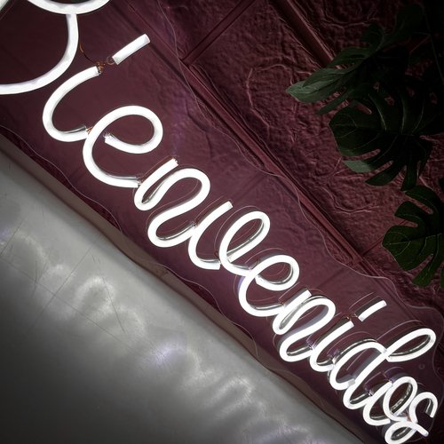 Foto 5 | Letrero Led Neón Bienvenidos Decorativo Luminoso