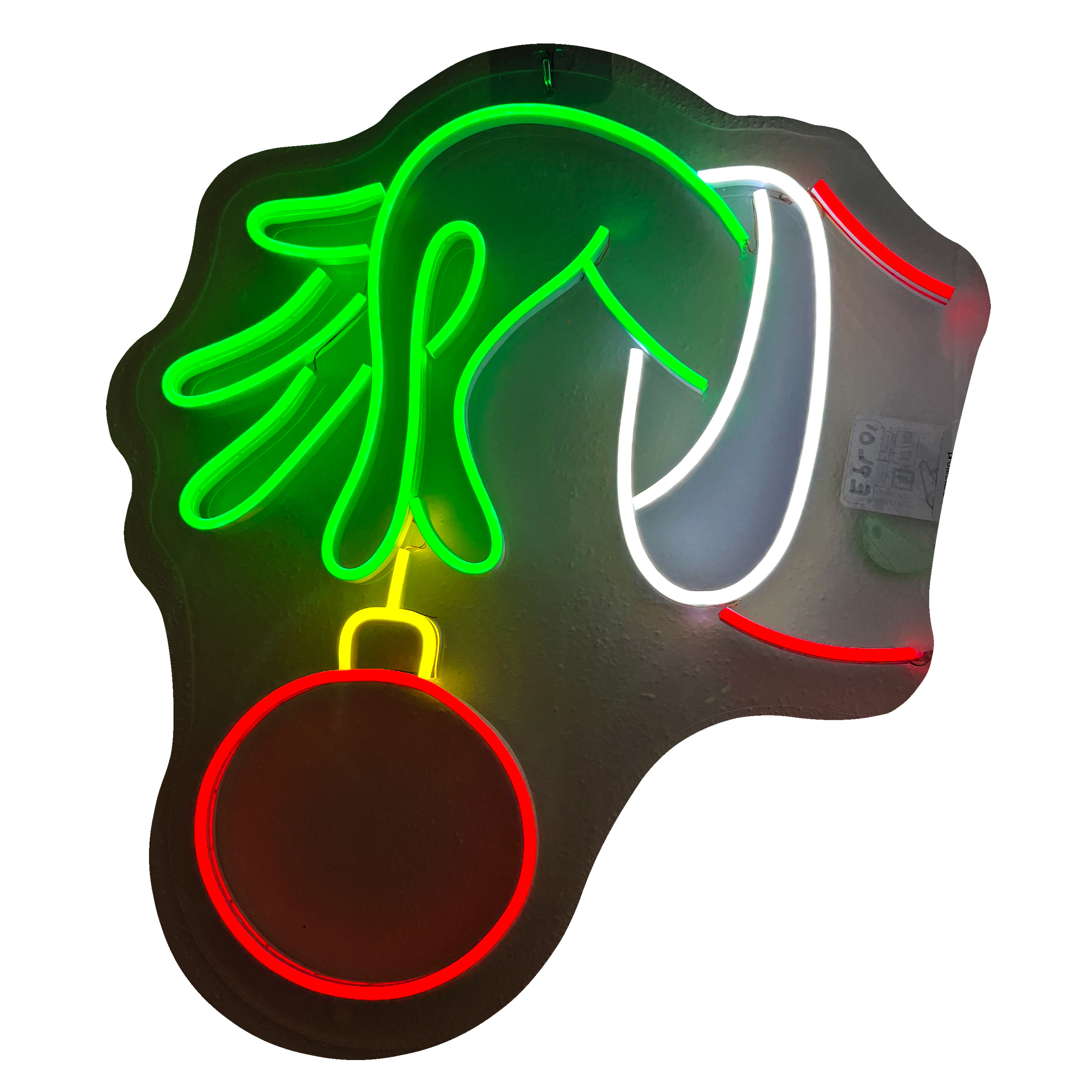 Foto 2 pulgar | Letrero Led Neón Mano Grinch Navidad Decorativo Luminoso
