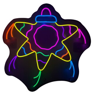 Foto 1 | Letrero Led Neón Piñata Decorativo Navidad Fiestas Diciembre