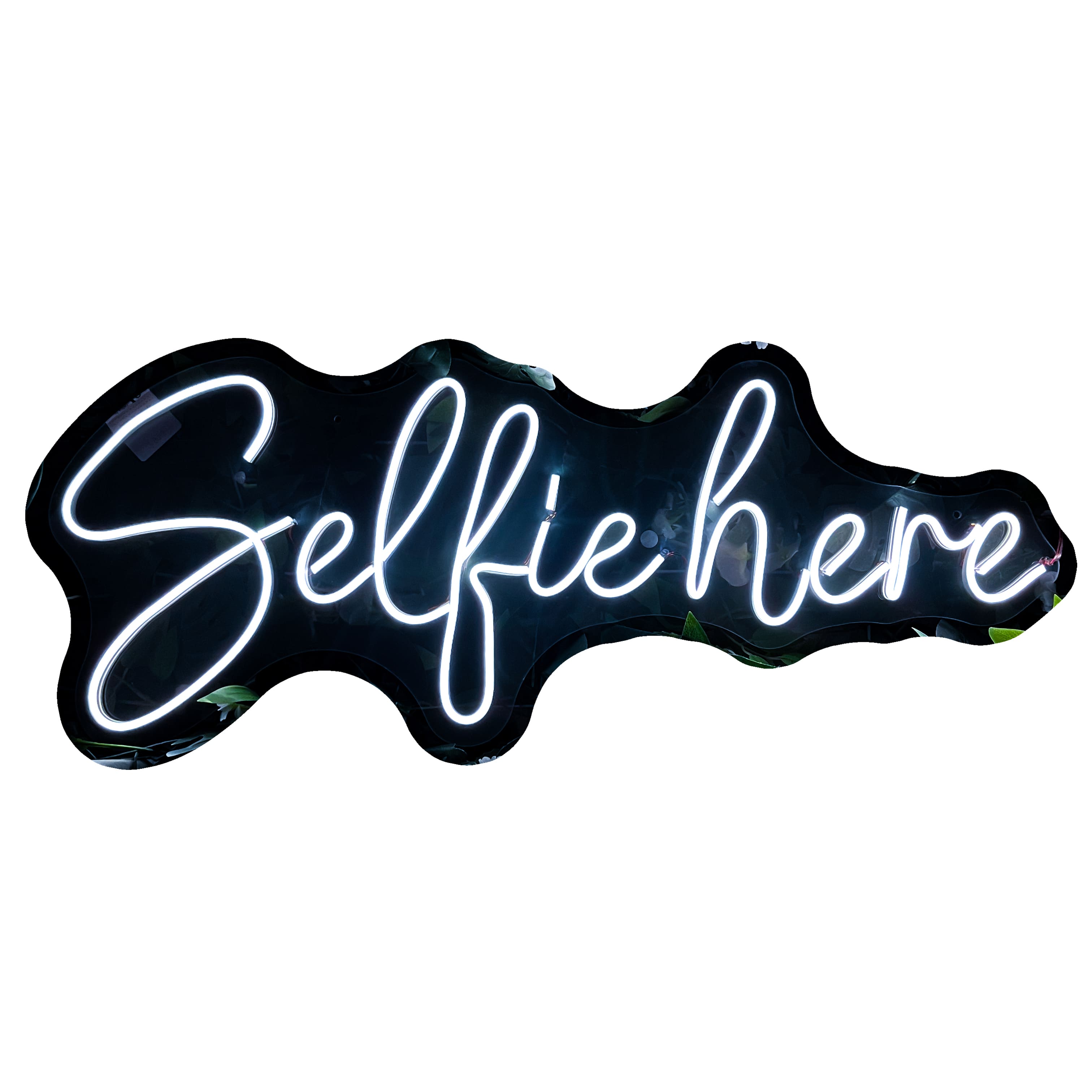 Foto 1 | Letrero Led Neón Selfie Here Decoración Luminoso