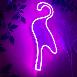 Foto 3 | Letrero Led Neón Flamingo Decorativo Luminoso