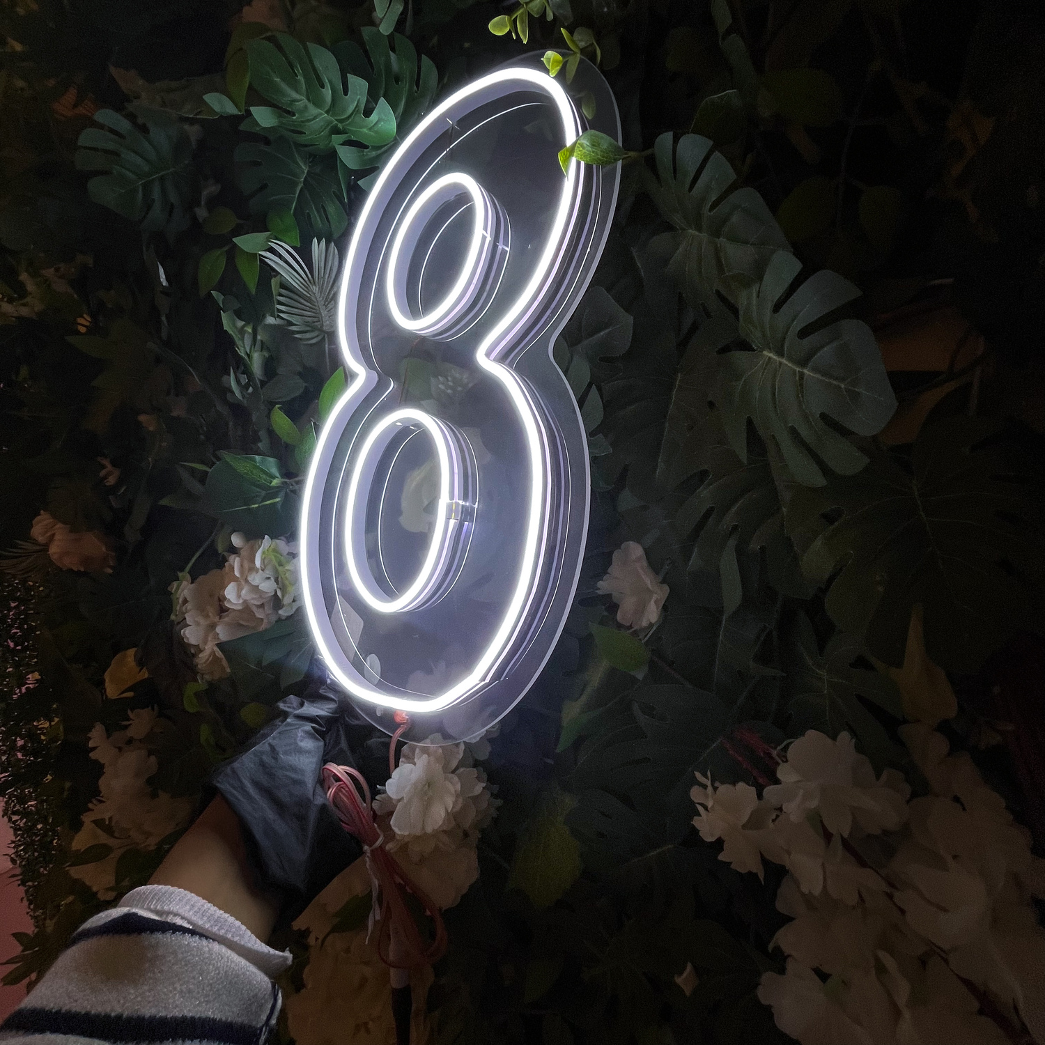 Foto 5 pulgar | Letrero Led Neón Número 8 Decorativo Fiesta Luminoso 40x27cm