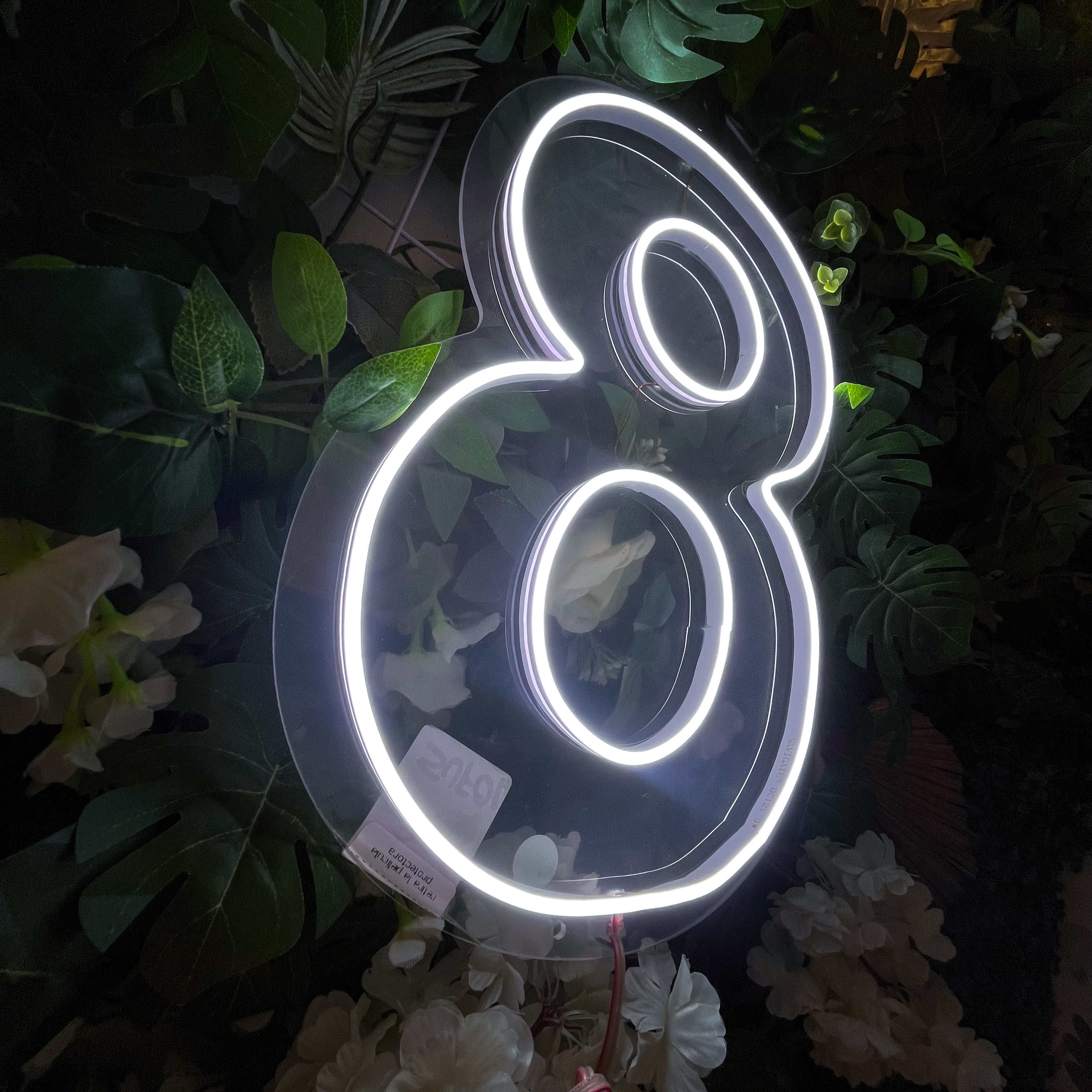 Foto 6 pulgar | Letrero Led Neón Número 8 Decorativo Fiesta Luminoso 40x27cm