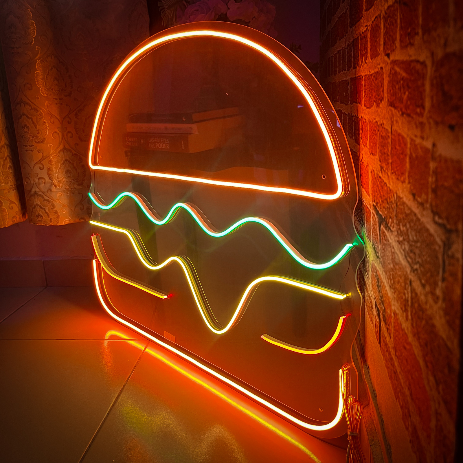 Foto 5 pulgar | Letrero Led Neón Isha Laser Hamburguesa
