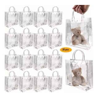 Foto 2 | Bolsa de Regalo con Asa para Boda Bautizo o Recuerdos 20 PZAS Transparentes