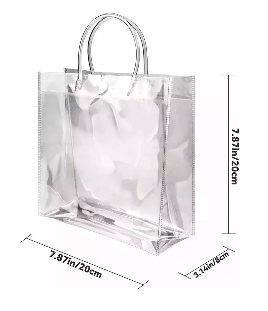 Foto 4 pulgar | Bolsa de Regalo con Asa para Boda Bautizo o Recuerdos 20 PZAS Transparentes