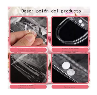 Foto 4 | Bolsa de Regalo con Asa para Boda Bautizo o Recuerdos 20 PZAS Transparentes