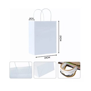 Foto 5 | Bolsas de Regalo Lab.G color Blanco 10 Piezas