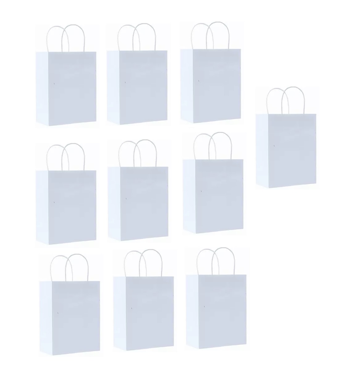 Bolsas de Regalo Papel Kraft Belug 10 Piezas Blanco $419