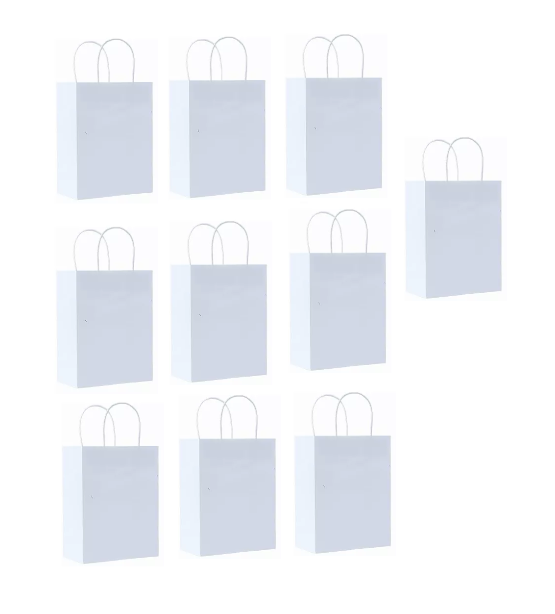 Foto 2 pulgar | Bolsas de Regalo Papel Kraft Belug 10 Piezas Blanco