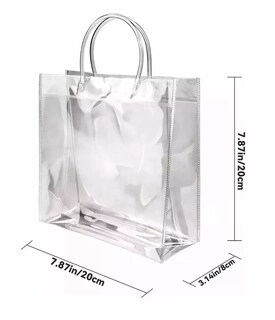 Foto 3 | Bolsa de Regalo con Asa Belug 20 Piezas Transparentes