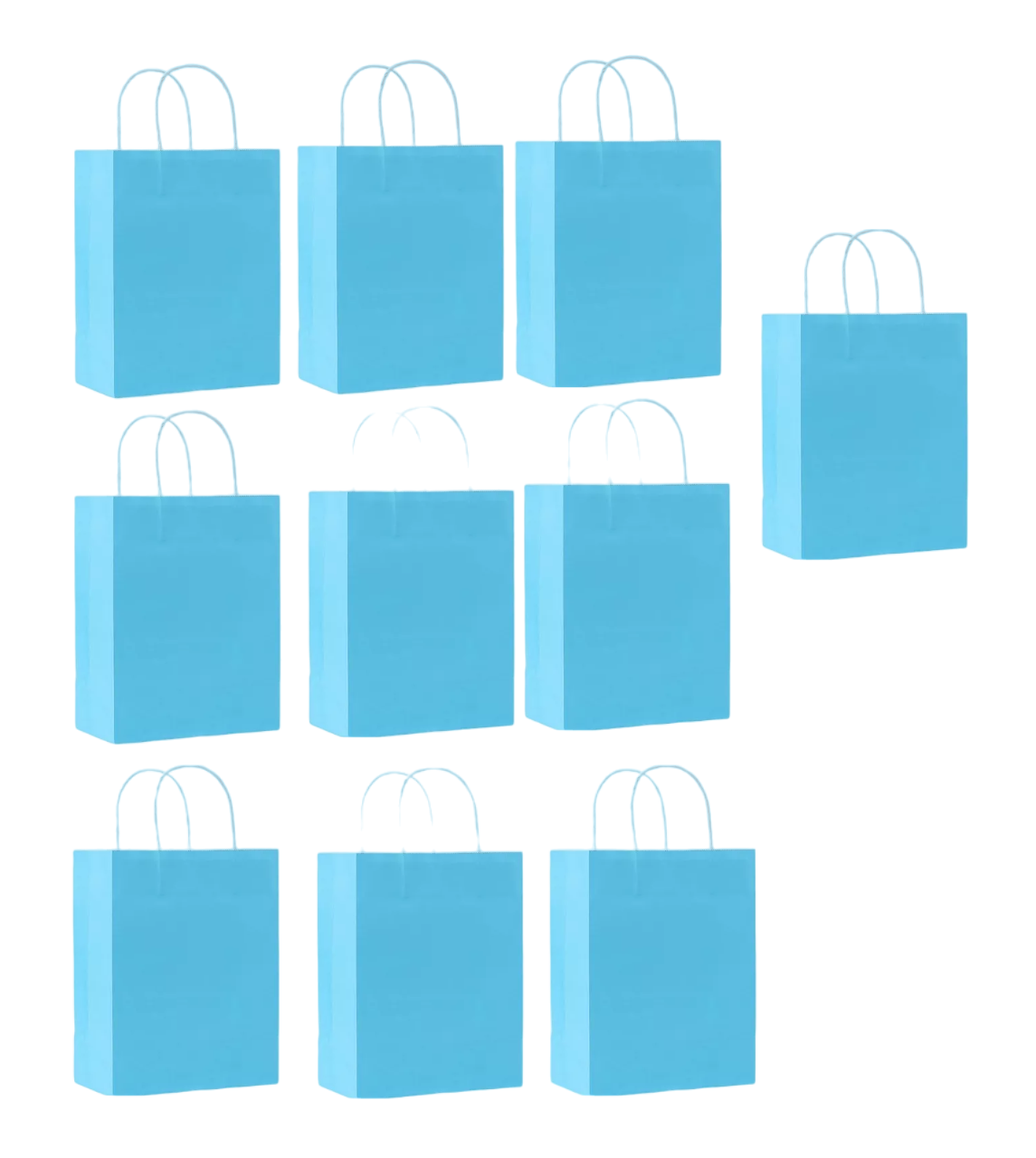 Foto 2 pulgar | Bolsas de Regalo Papel Kraft Belug 10 Piezas Azul