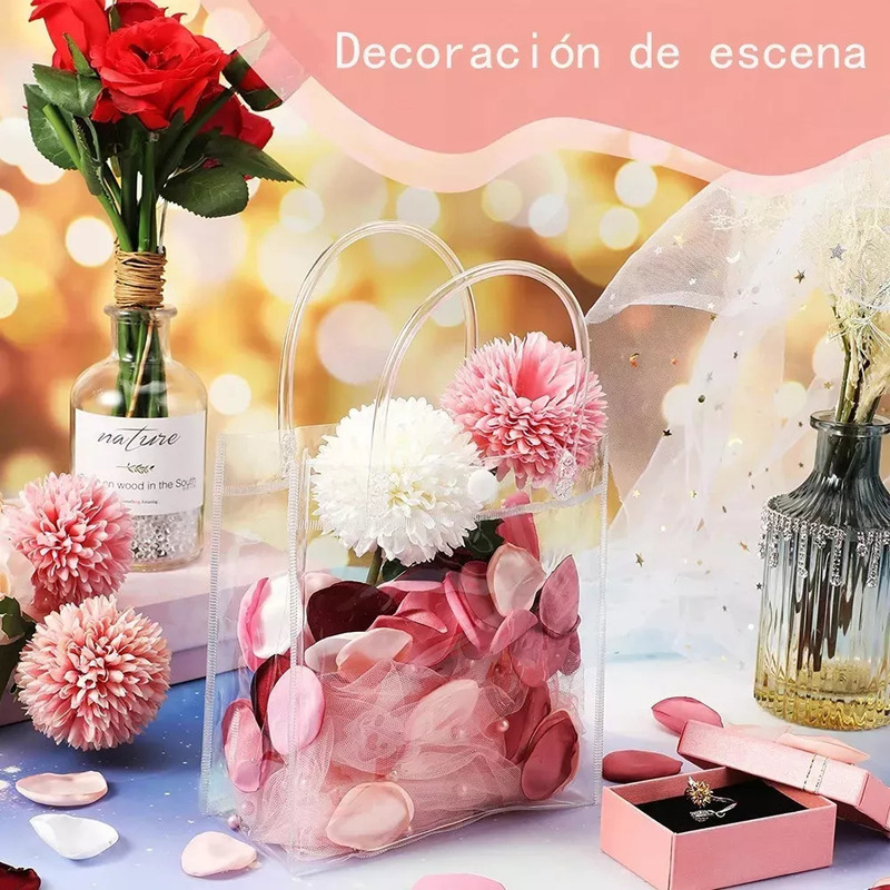 Foto 5 pulgar | Bolsas De Regalo Reutilizables De Plástico Pvc 30 Unidades Transparentes - Venta Internacional.