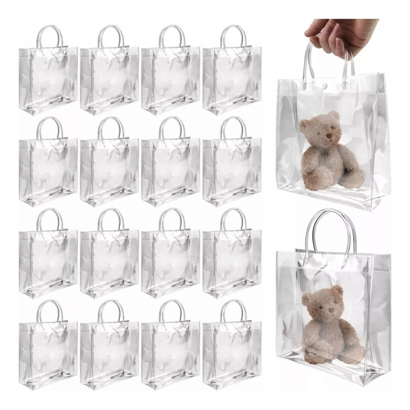 Foto 7 pulgar | Bolsas De Regalo Reutilizables De Plástico Pvc 30 Unidades Transparentes - Venta Internacional.