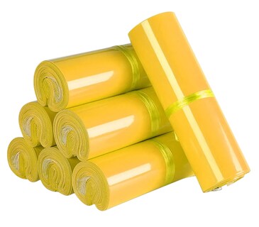 Foto 1 | 100 Bolsas Sobres De Plástico Para Envíos Paquetería 25*35 Cm Amarillo