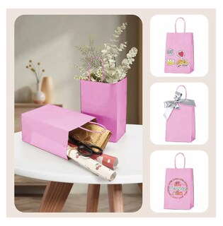 Foto 2 | Bolsas De Regalo Papel Kraft Bolsas De Dulces Ecológicas 20 Pcs Violeta