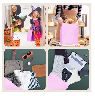 Foto 5 | Bolsas De Regalo Papel Kraft Bolsas De Dulces Ecológicas 20 Pcs Violeta
