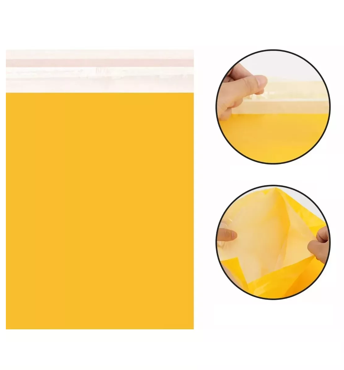 Foto 6 pulgar | 100 Bolsas Sobres De Plástico Para Envíos Paquetería 25*35 Cm Amarillo