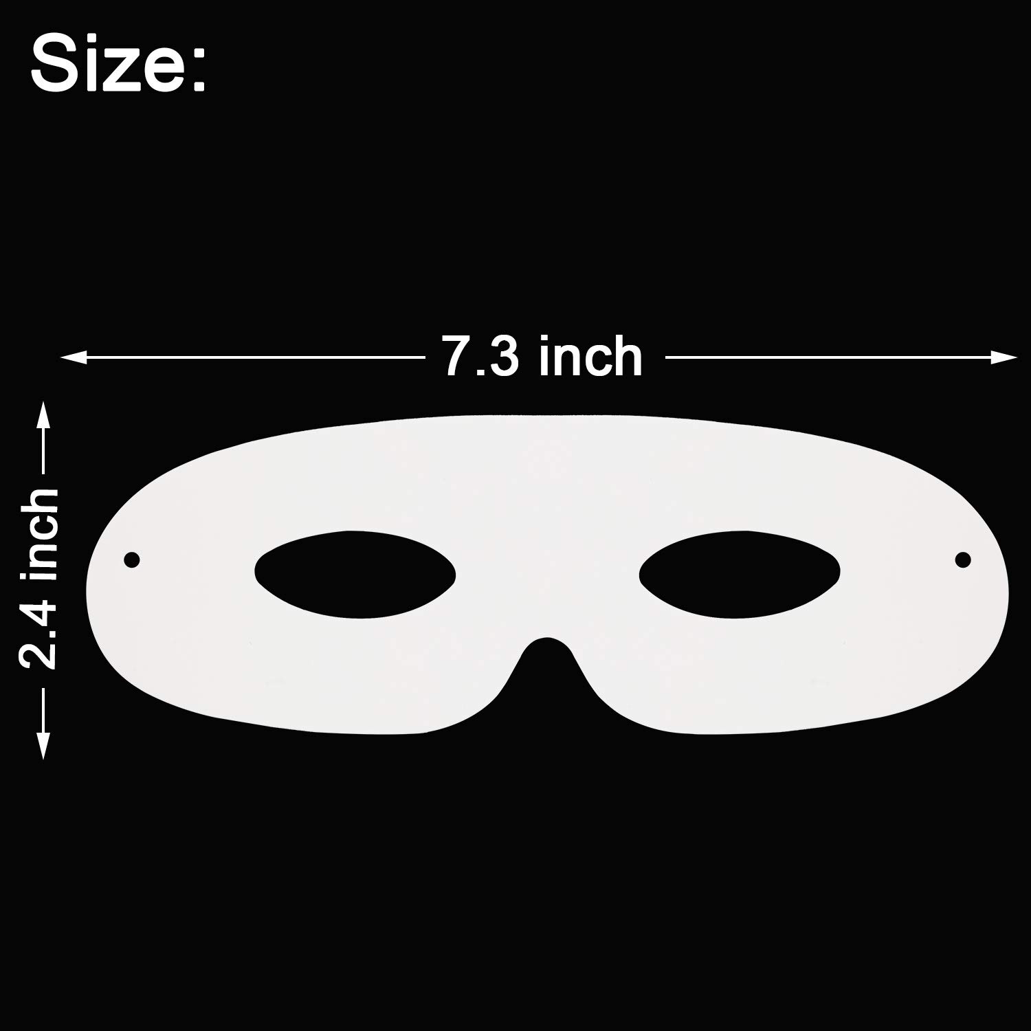 Foto 4 pulgar | Máscaras De Papel Gejoy Die Cut Mardi Gras Blancas Para Niños (40 Unidades) - Venta Internacional.