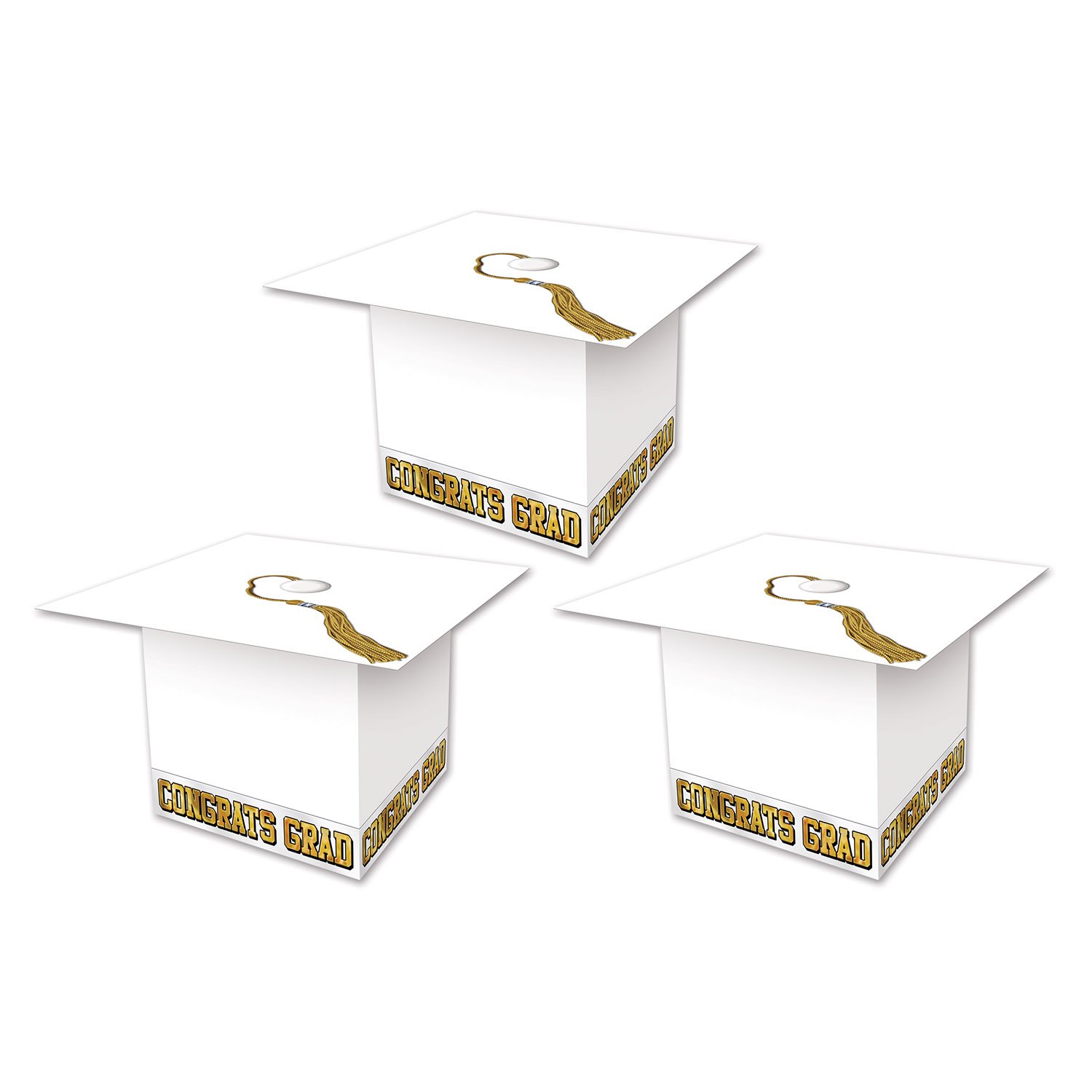 Foto 1 | Gorra Beistle Grad De Favor Boxes, Color Blanco, Juego De 3 - Venta Internacional.
