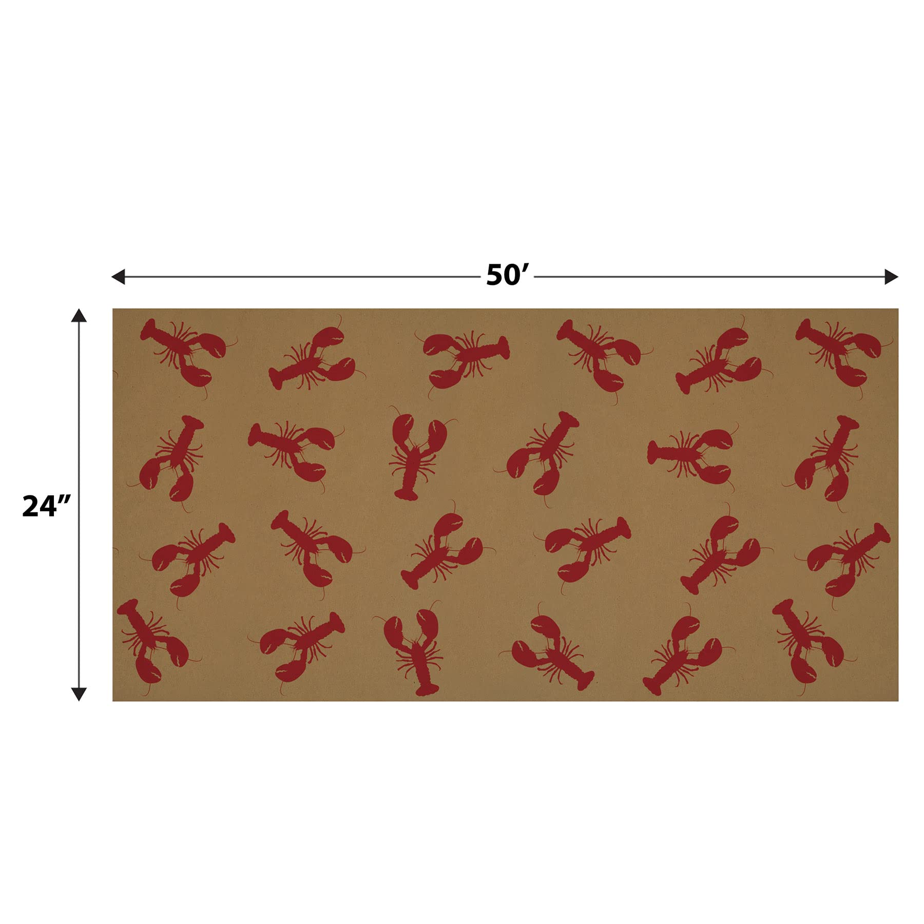 Foto 3 pulgar | Rollo De Papel Kraft Beistle Con Diseño De Langosta, Multicolor, 60 Cm X 15 M - Venta Internacional.