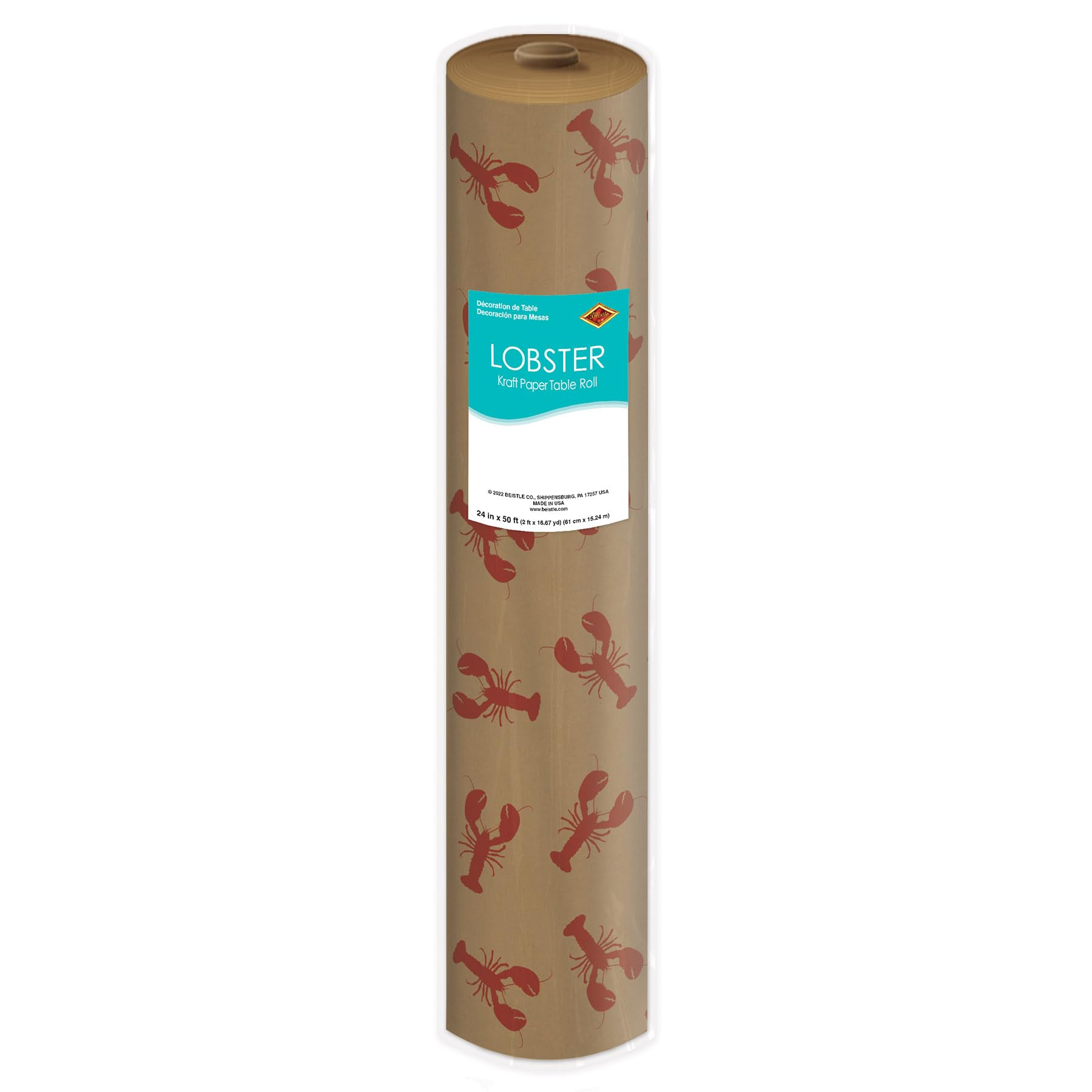 Foto 4 | Rollo De Papel Kraft Beistle Con Diseño De Langosta, Multicolor, 60 Cm X 15 M - Venta Internacional.