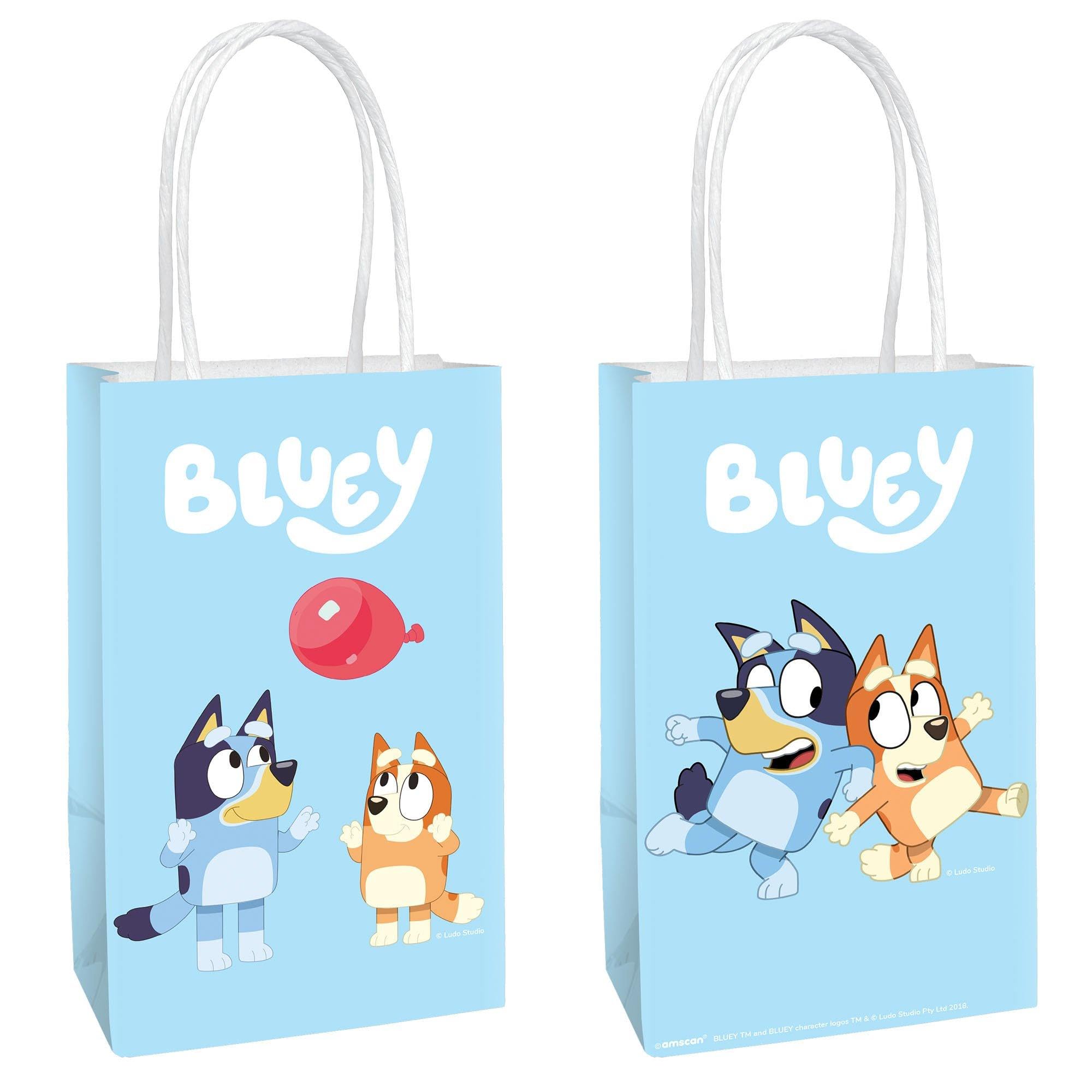 Foto 1 | Bolsas Amscan Para Regalos De Fiesta Con Estampado Multicolor Y Azul, Paquete De 8 - Venta Internacional.