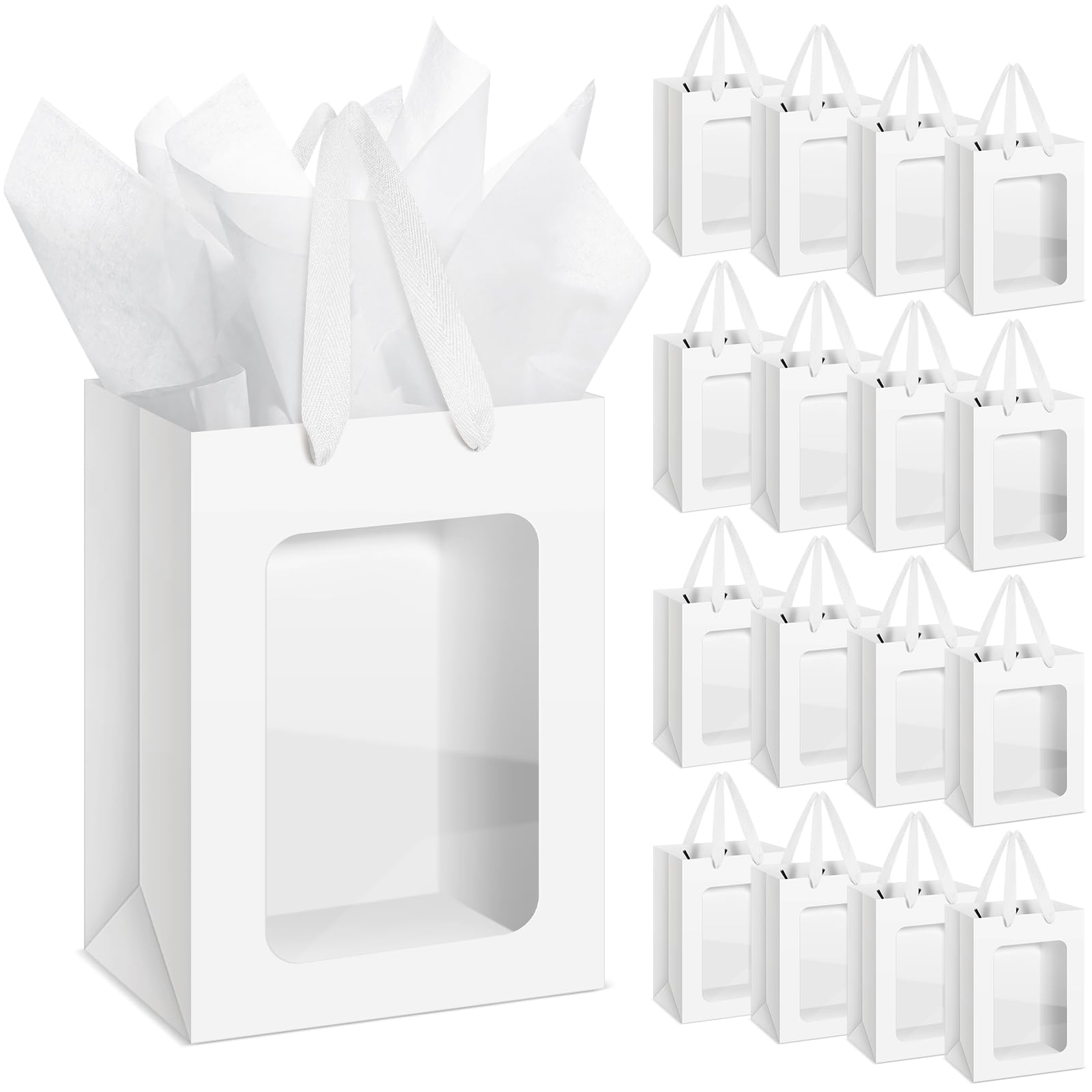 Foto 2 pulgar | Bolsas de Regalo Zhanmai 36 Piezas con Ventana Transparente- Venta Internacional