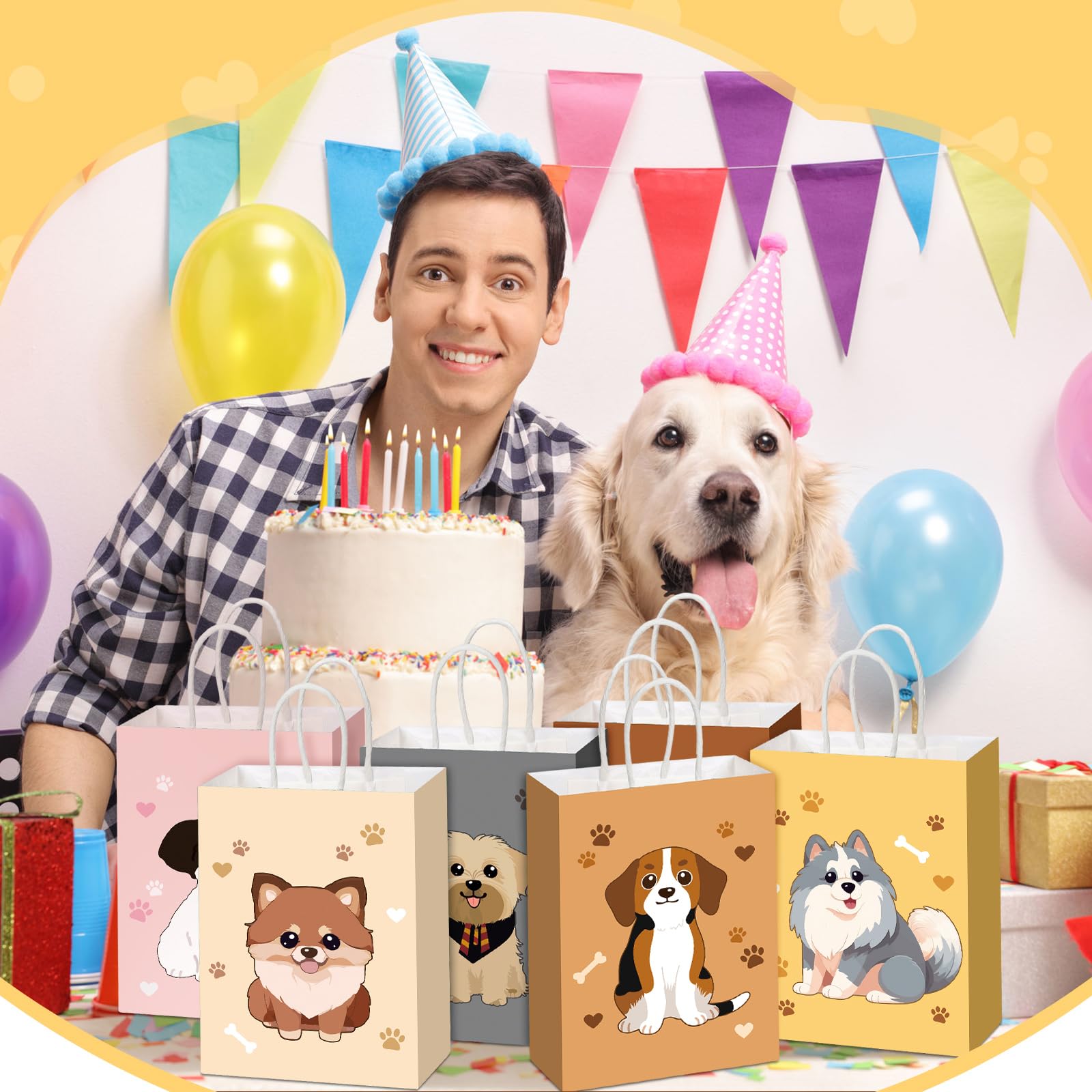Foto 4 | Bolsas de Regalo Cachorros Zhanmai 24 Unidades - Venta Internacional