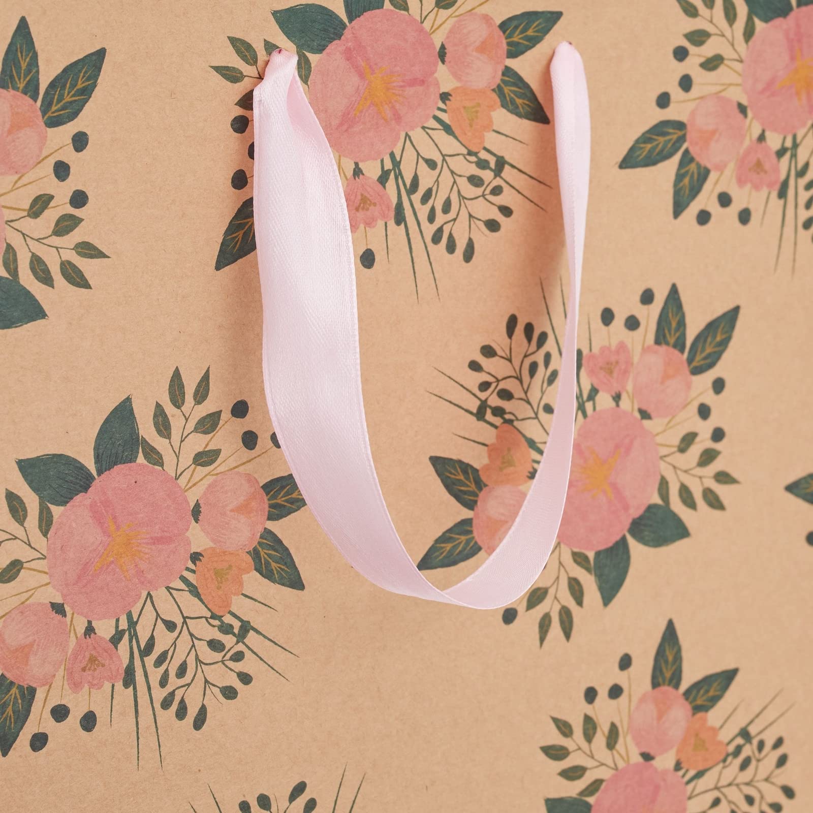 Foto 7 pulgar | Bolsas para Regalo Juvale Kraft de Papel Floral 24 Piezas - Venta Internacional