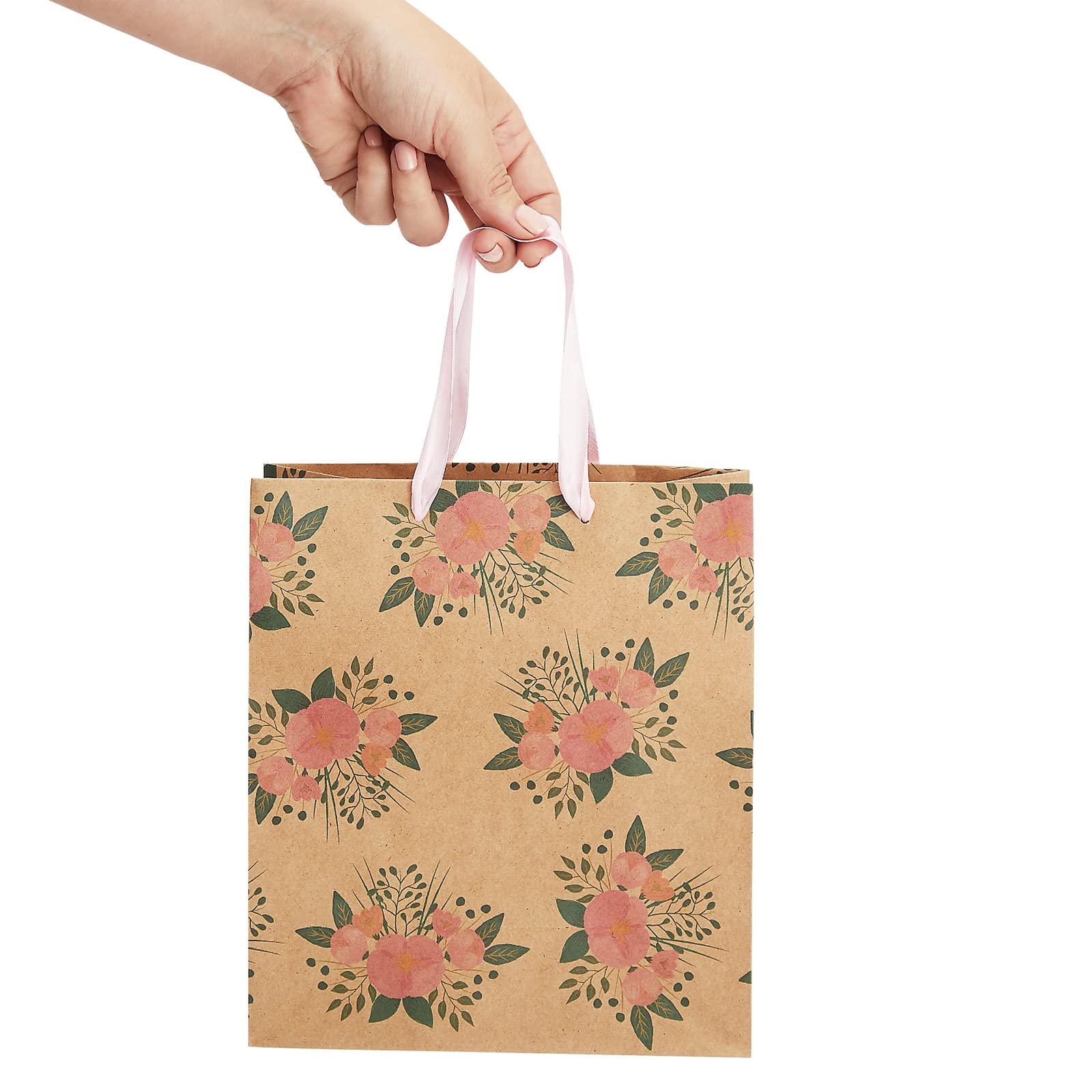 Foto 8 pulgar | Bolsas para Regalo Juvale Kraft de Papel Floral 24 Piezas - Venta Internacional