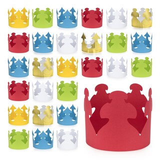 Foto 6 | Paquete De 144 Coronas De Papel Hygloss, Multicolor, Para Fiestas Infantiles - Venta Internacional.