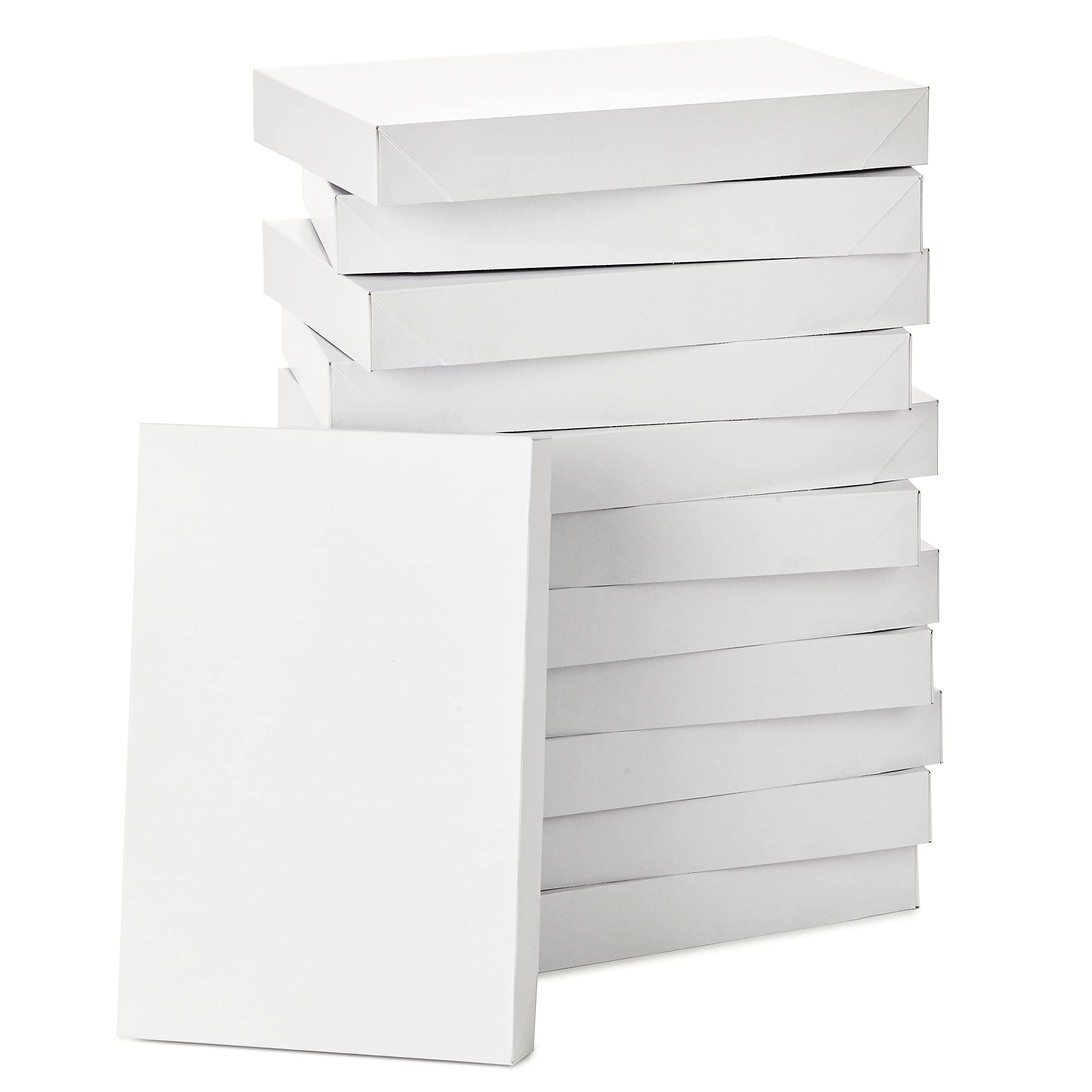 Cajas De Regalo Hallmark Xl Con Tapa, 12 Cajas Para Batas, Color Blanco - Venta Internacional.