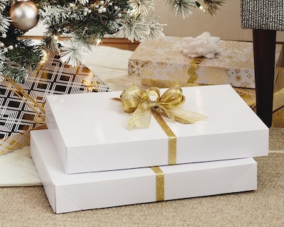 Foto 2 | Cajas De Regalo Hallmark Xl Con Tapa, 12 Cajas Para Batas, Color Blanco - Venta Internacional.