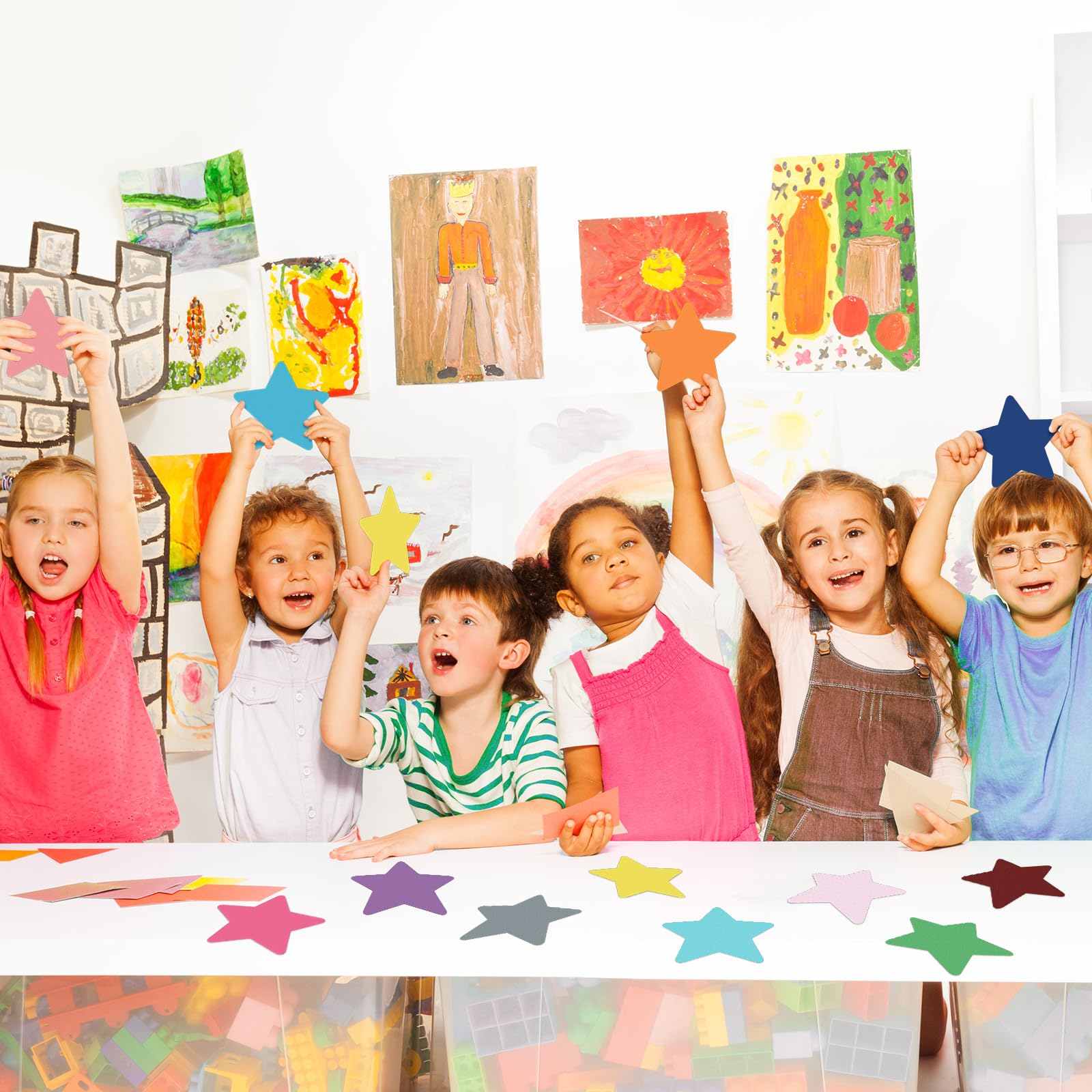Foto 3 | Papel Recortado En Forma De Estrella Con Forma De Estrella, 10 X 10 Cm, 1000 Unidades - Venta Internacional.