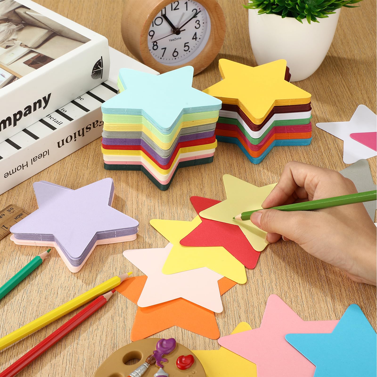 Foto 5 pulgar | Papel Recortado En Forma De Estrella Con Forma De Estrella, 10 X 10 Cm, 1000 Unidades - Venta Internacional.
