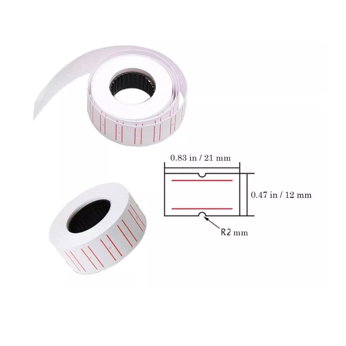 Foto 3 pulgar | Set 10 Rollos Etiquetas Para Etiquetadora  480 Etiquetas C/u Eo Safe Imports Esi-9385 Blanco