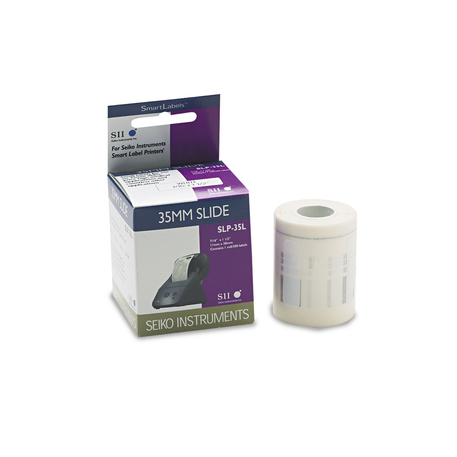 Foto 1 | Slide Labels Seiko Slp35l, Autoadhesivas, 35 Mm, 300 Etiquetas - Venta Internacional.