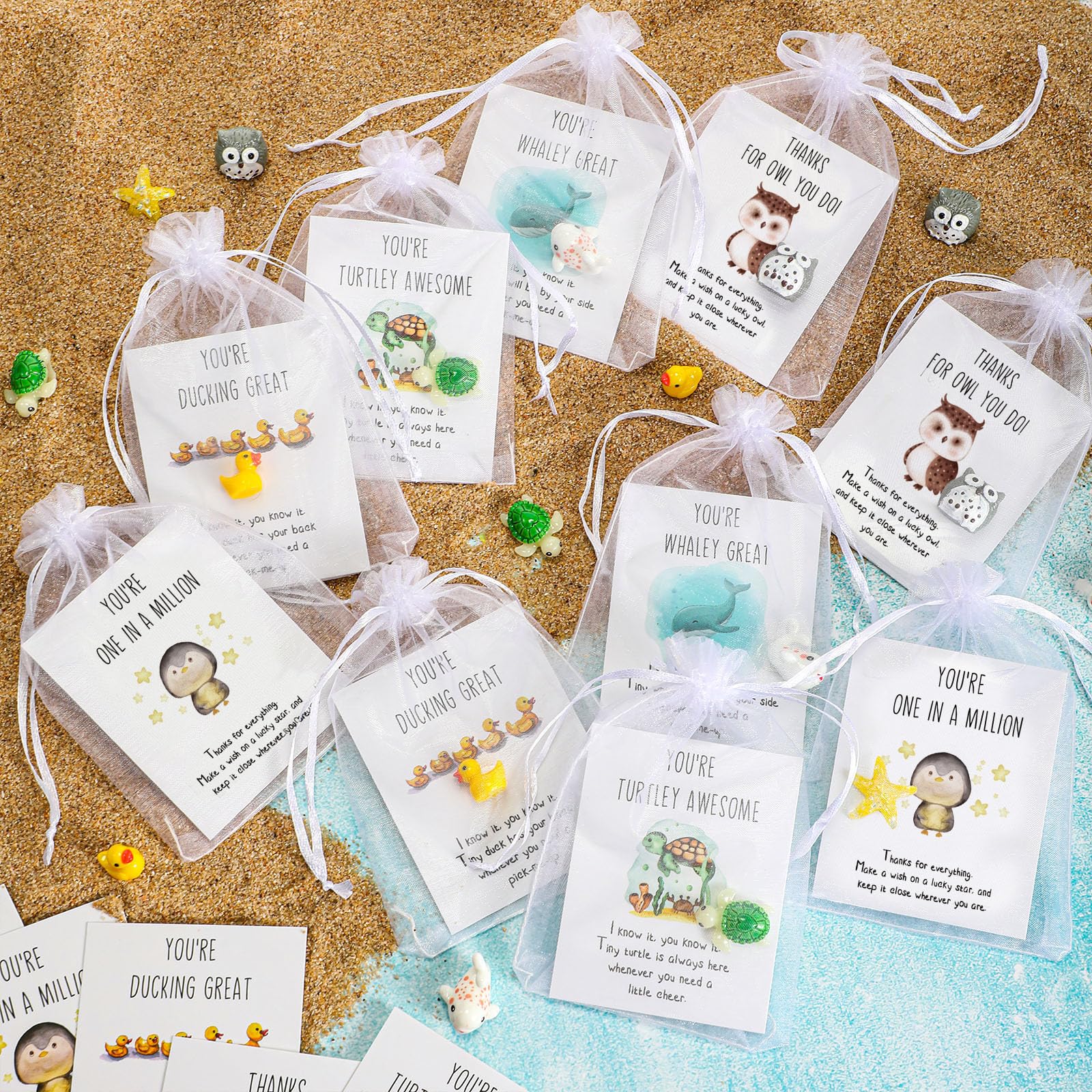 Foto 4 | Set De Regalo De Agradecimiento A Los Empleados Fumete Con Patos Y Tarjetas De Resina - Venta Internacional.