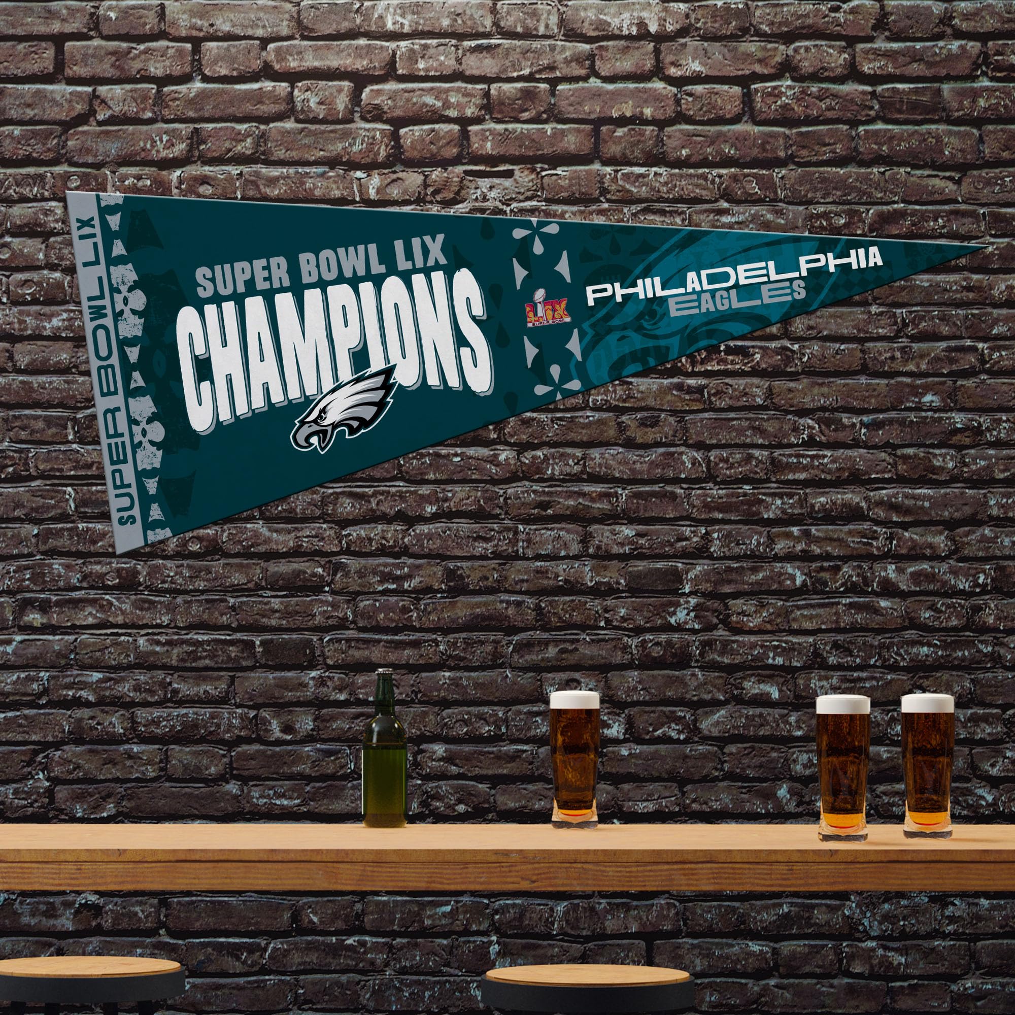 Foto 3 pulgar | Banderín Para Decoración De Pared Rico Industries Nfl Philadelphia Eagles - Venta Internacional.