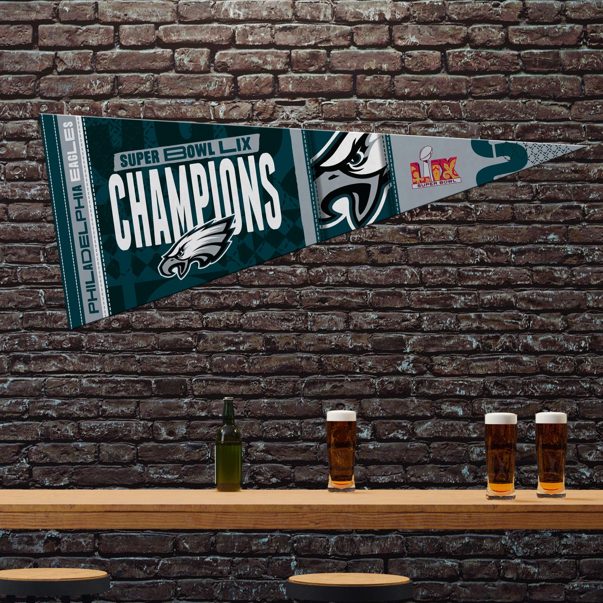 Foto 3 pulgar | Banderín Para Decoración De Pared Rico Industries Nfl Philadelphia Eagles - Venta Internacional.