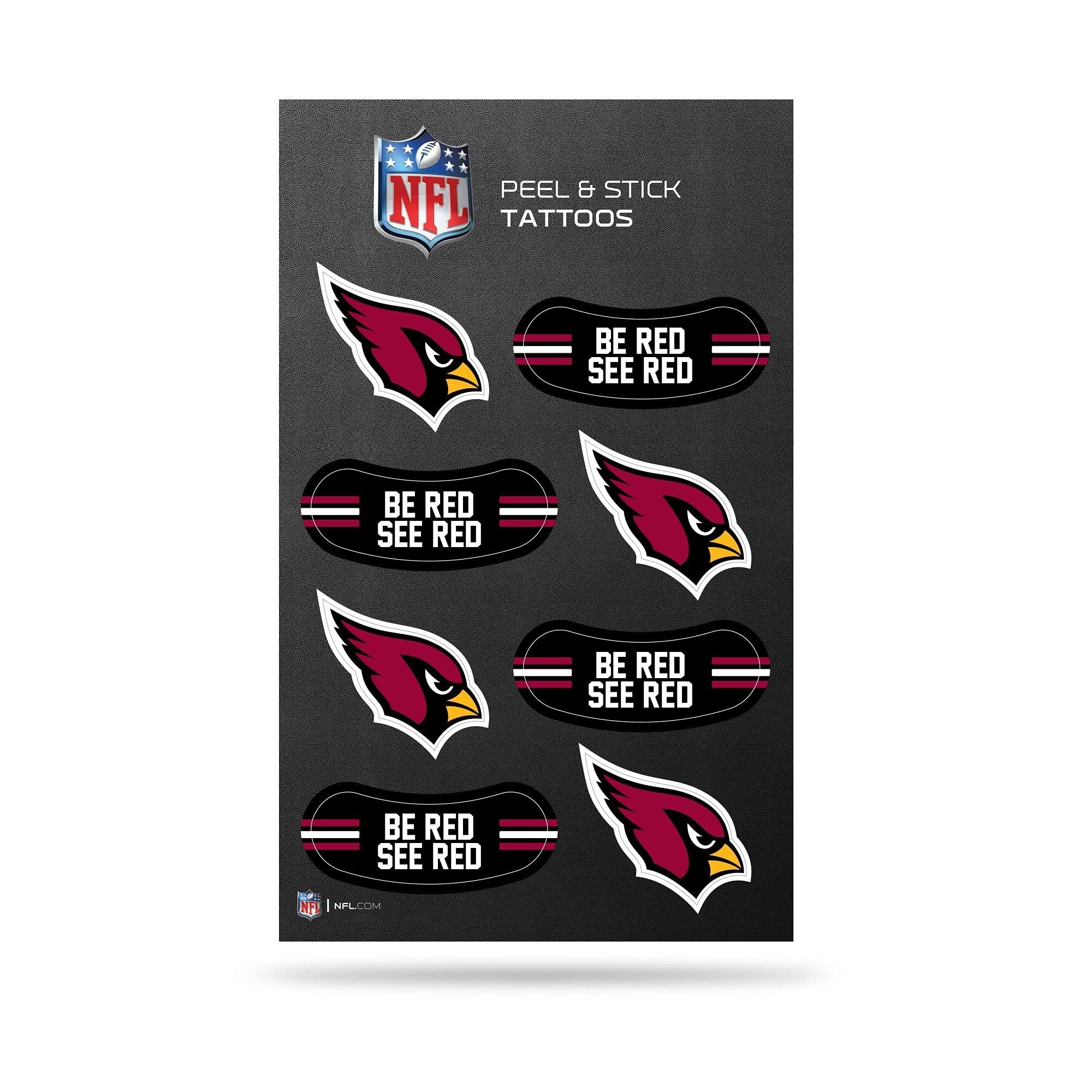 Foto 2 pulgar | Tatuajes Rico Industries Nfl Arizona Cardinals Tamaño Pequeño - Venta Internacional.