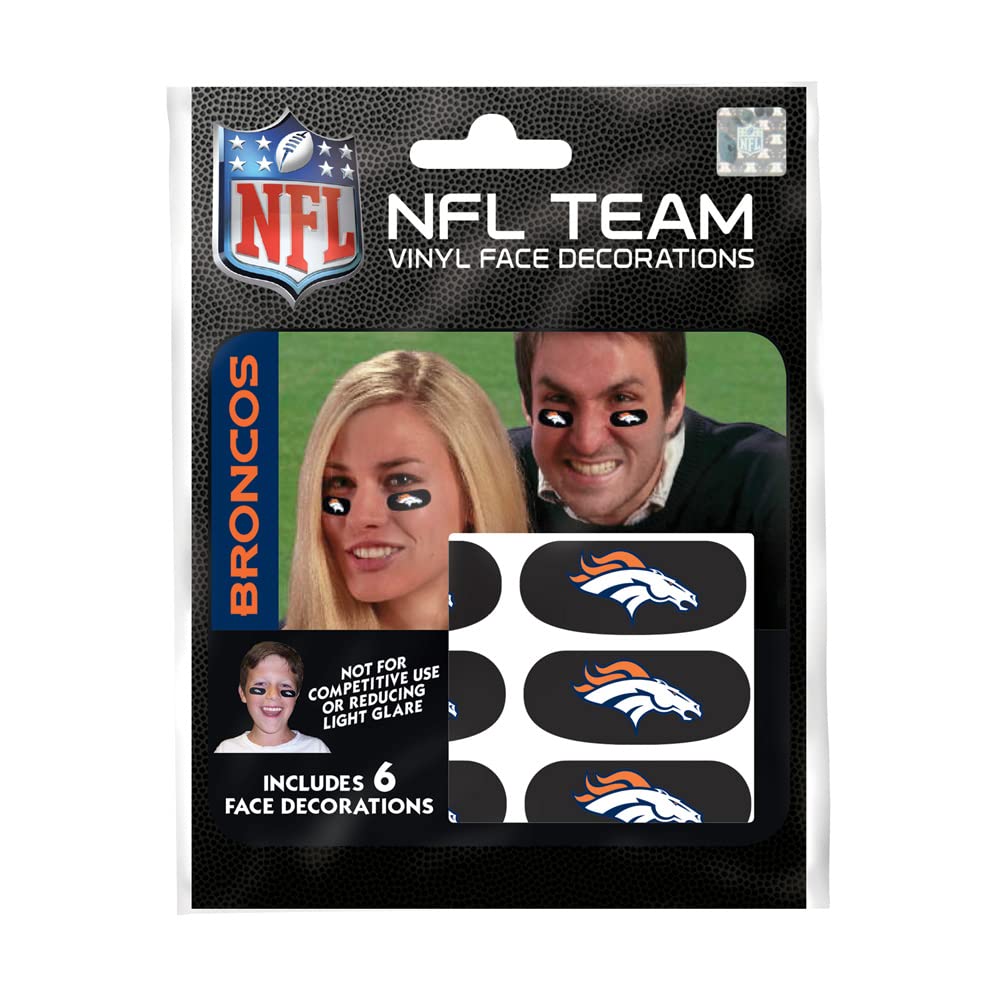 Pegatinas Negras Con Forma De Ojo The Party Animal Nfl Denver Broncos - Venta Internacional. $455