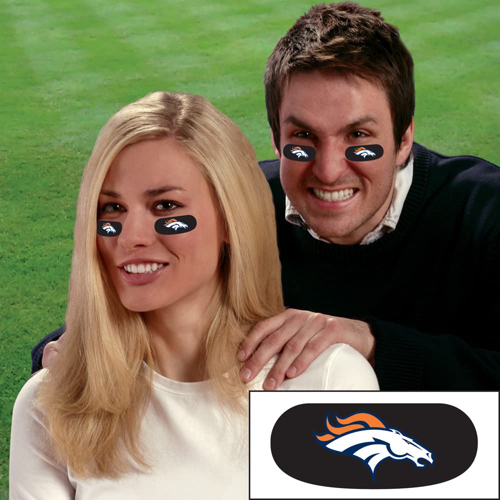 Foto 3 pulgar | Pegatinas Negras Con Forma De Ojo The Party Animal Nfl Denver Broncos - Venta Internacional.